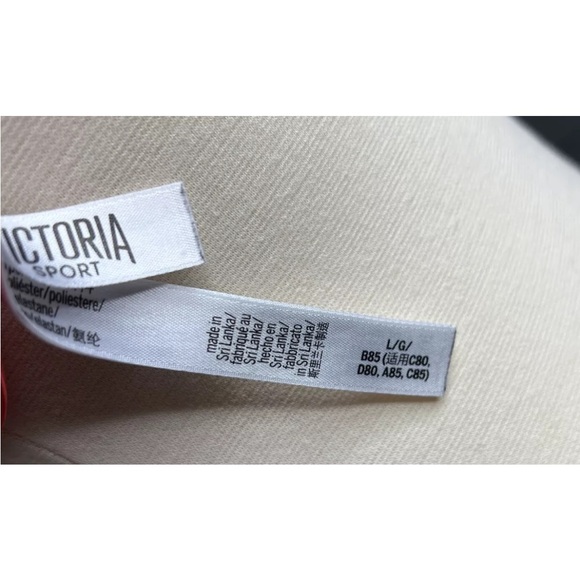 Victoria's Secret The Player Racerback Sports Bras Lot of 2 Both Sz L Red/White - Picture 10 of 11